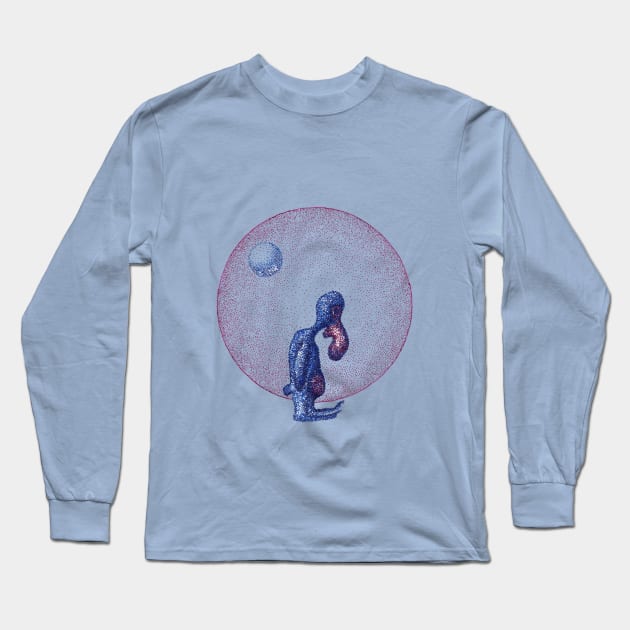 Fantasy Mysterious Creature Long Sleeve T-Shirt by BICKOVSTUDIO